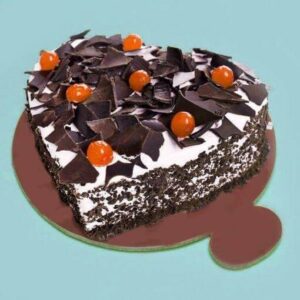Shape Heart Black Forest Cake