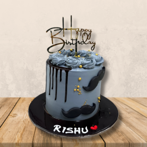 Moustache Birthday Cake