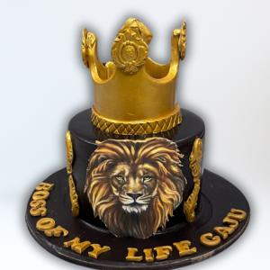 Rock and roar birthday cake