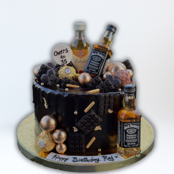 wine theme cake